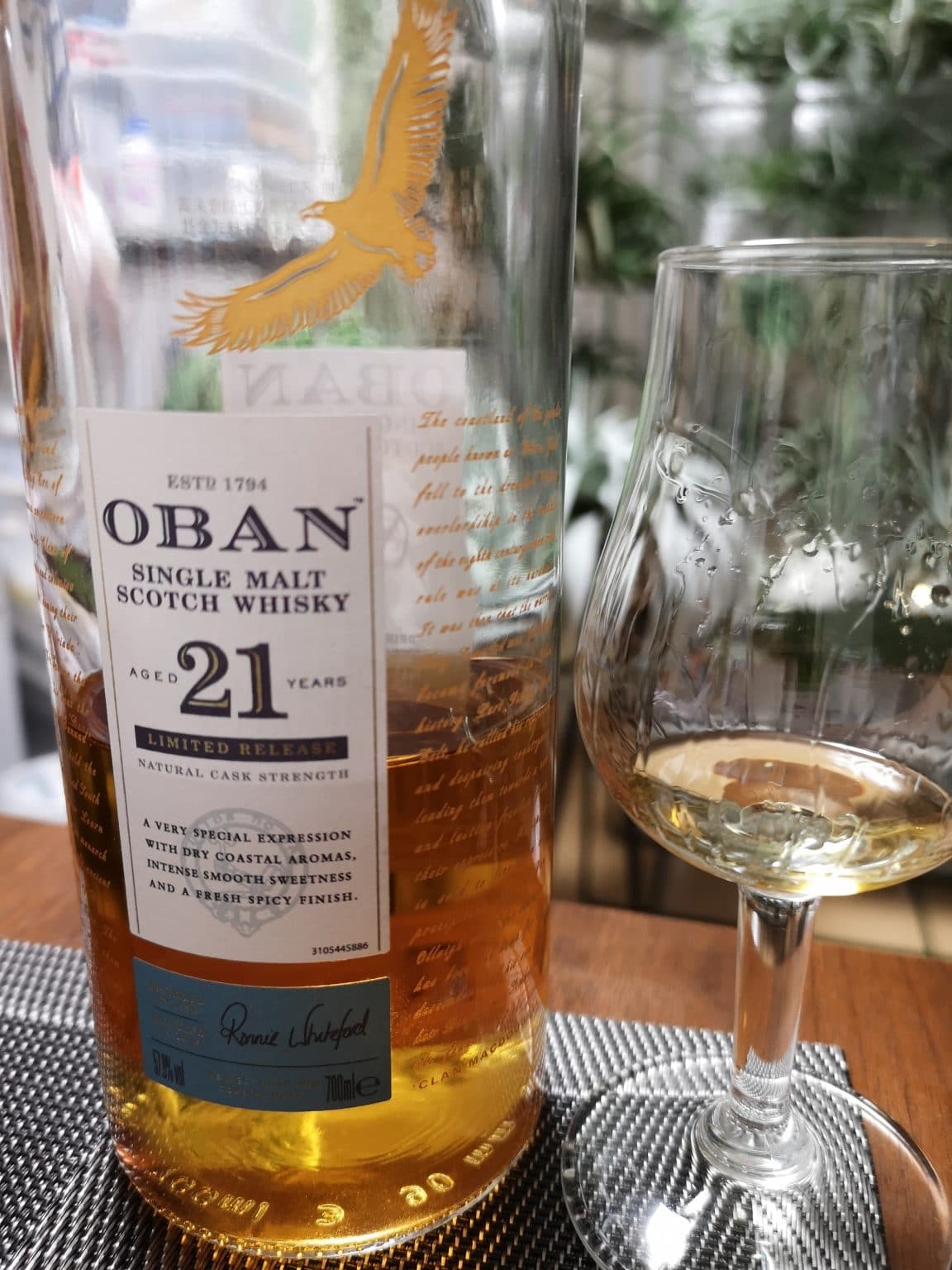 オーバン21年 2018年リリース 57.9% オフィシャル | Whisky Diary